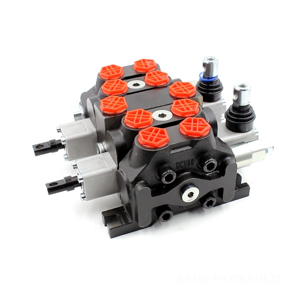 6 Way Hydraulic Diverter Valve Directional Control Solutions: DCV60 Double Control Manual Valve image